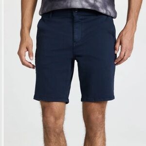 PAIGE Thompson Vintage Deep Anchor Blue Stretch Men's Shorts Size 38